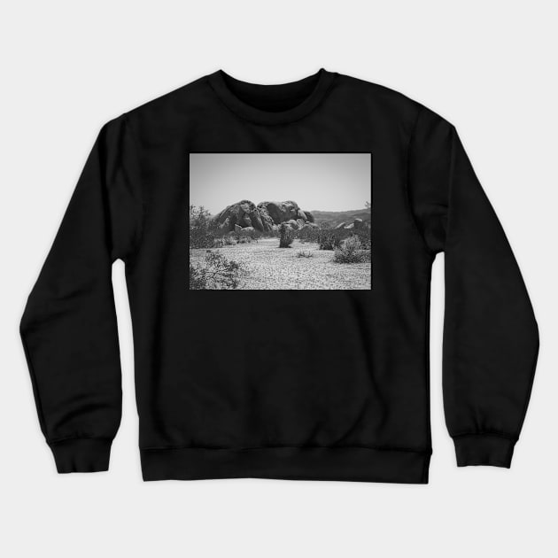 Huge Bolders from Joshua National tree Park Photo V4 Crewneck Sweatshirt by Family journey with God